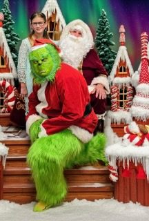 Holiday event with the Grinch and Santa