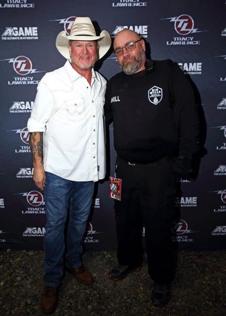 Providing security at the Tracy Lawrence concert