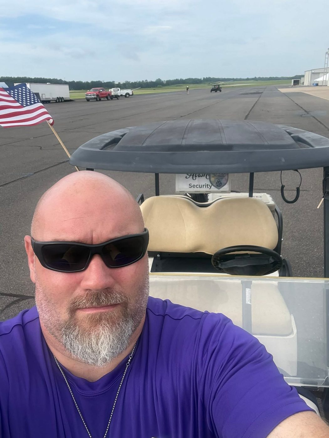 Will on duty at the airshow
